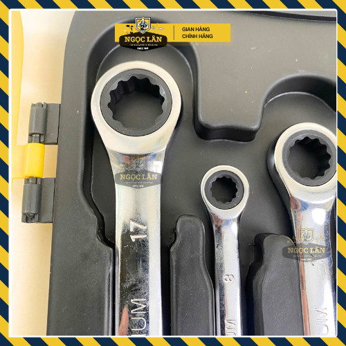 Bộ 7 Cờ Lê Vòng Miệng Tự Động KETY CRV 8-19mm - Ảnh 7