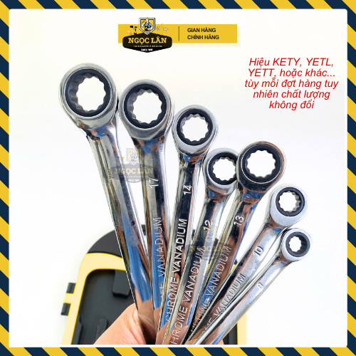 Bộ 7 Cờ Lê Vòng Miệng Tự Động KETY CRV 8-19mm - Ảnh 4