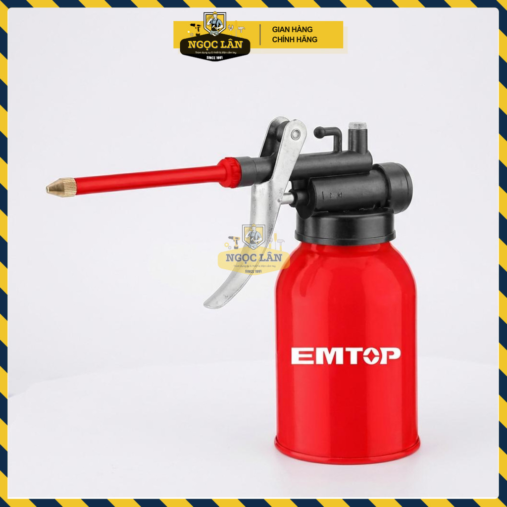 Bình Tra Dầu Emtop 250ml Thân Thép, Chống Rò Rỉ EMYH1325 - Ảnh 2