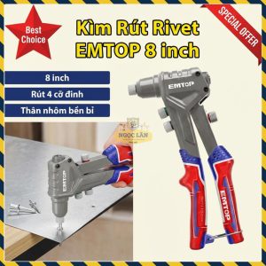 Kìm Rút Rivet Emtop 8 Inch Thân Nhôm (EHRR081)