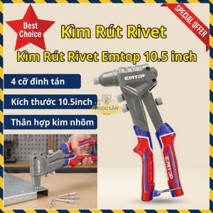 Kìm Rút Rivet Emtop Nhôm 10.5 Inch EHRR103