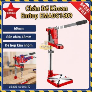 Chân Đế Máy Khoan Emtop Hợp Kim Nhôm 60mm (EMADS1509)