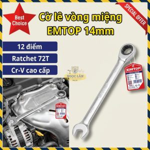 Cờ Lê Vòng Miệng Tự Động EMTOP 14mm Cr-V (ECSPAR141)