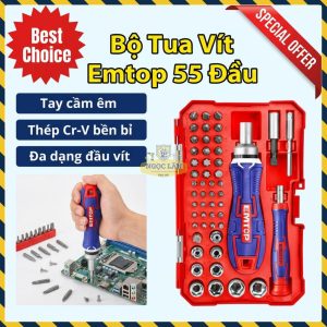 Bộ Tua Vít Đa Năng 55 Đầu EMTOP EBST05502