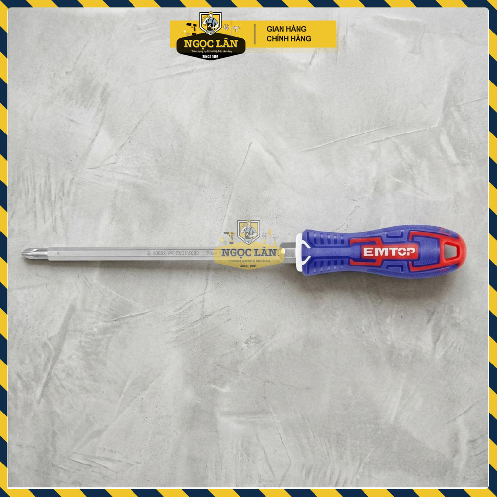 Tua Vít EMTOP 2 Đầu Phillips Dẹp 160mm ESDRH0202 2 Trong 1 - Ảnh 2