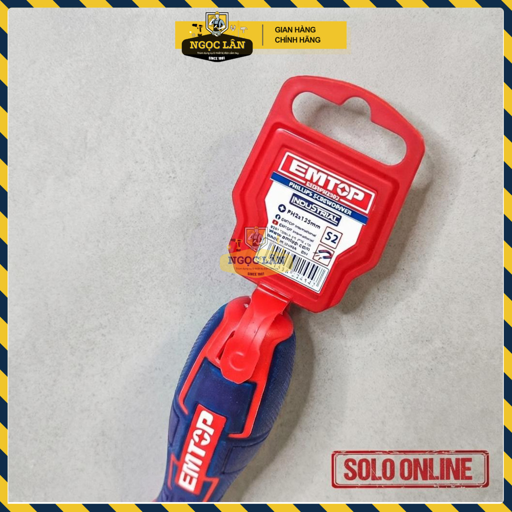 Tua Vít Phillips EMTOP PH2 S2 6x125mm Chuôi Tròn ESDRPH2502 - Ảnh 2