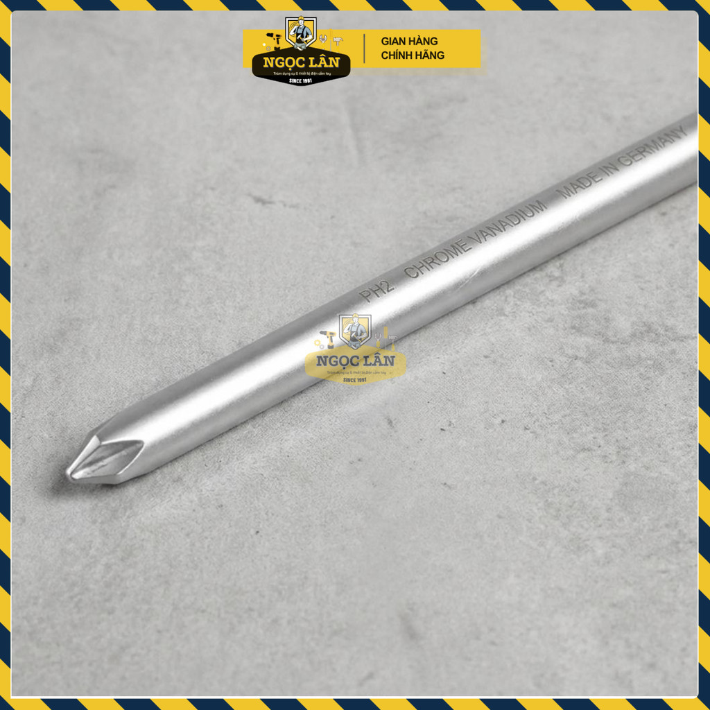 Tua Vít Bake PH1 EMTOP 5x100mm Lưỡi S2 Đầu Từ Tính, Tay 3 Màu (ESDPH1100) - Ảnh 3