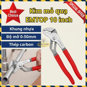 Kìm Mỏ Quạ EMTOP 10 Inch Thép Carbon EMPL6510
