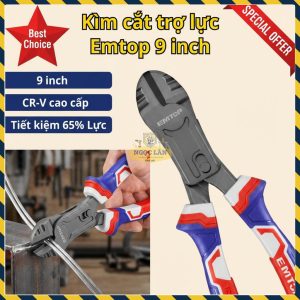 Kìm Cắt Trợ Lực 65% 9 Inch EMTOP Cr-V Cao Cấp EPLRCD0951