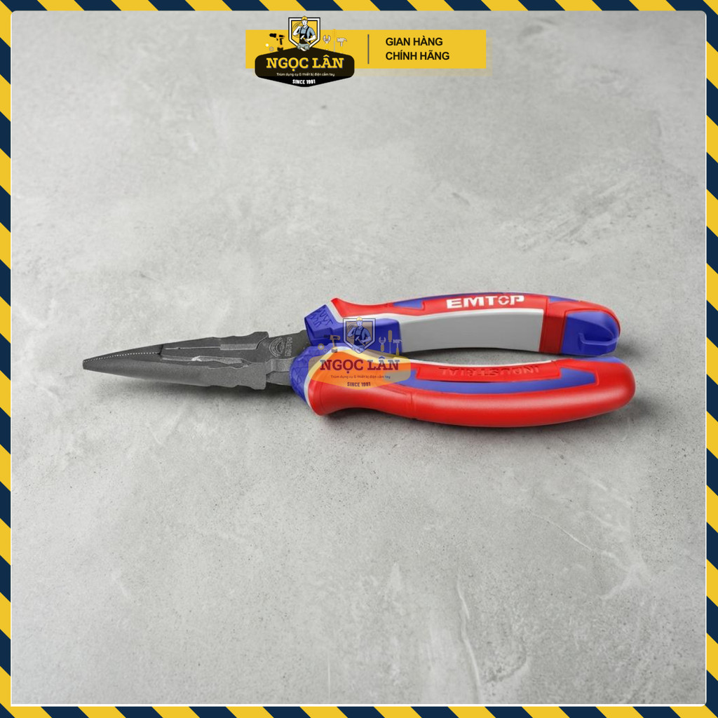 Kìm Mỏ Nhọn Trợ Lực 30% EMTOP 6 Inch EPLRL0621 - Ảnh 3