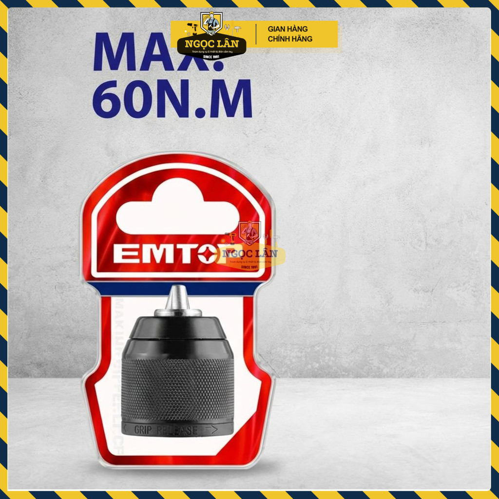 Đầu Kẹp Autolock 13mm EMTOP cho Máy Khoan Pin EKCY13201 - Ảnh 2