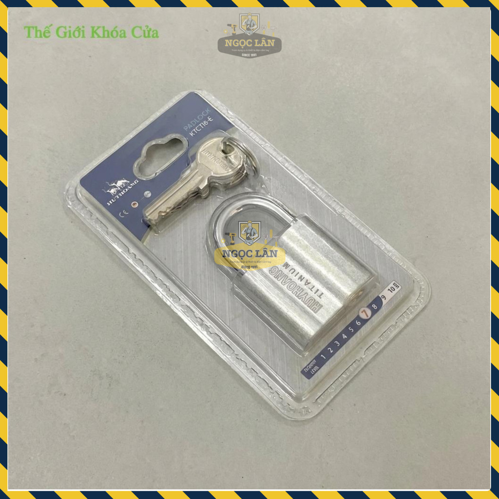 Huy Hoàng Khóa Treo Titanium 6 Phân Cầu 10mm Siêu Nhẹ KTCTI10-E - Ảnh 3
