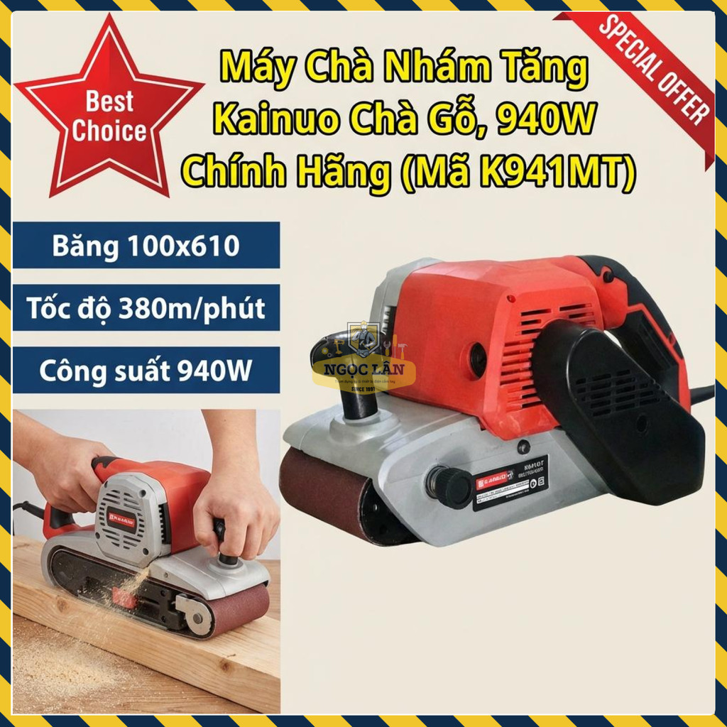 Máy Chà Nhám Tăng Kainuo Chà Gỗ 940W Chính Hãng Mã K941MT