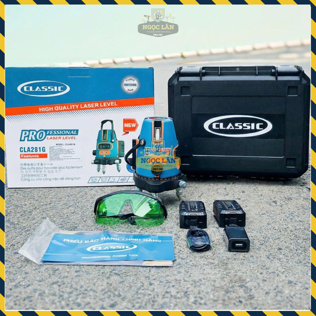Máy Cân Mực Laser 5 Tia Xanh Classic Chính Hãng Mã CLA281G - Ảnh 7