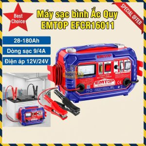 Máy Sạc Ắc Quy EMTOP EFCR16011 12/24V 9/4A