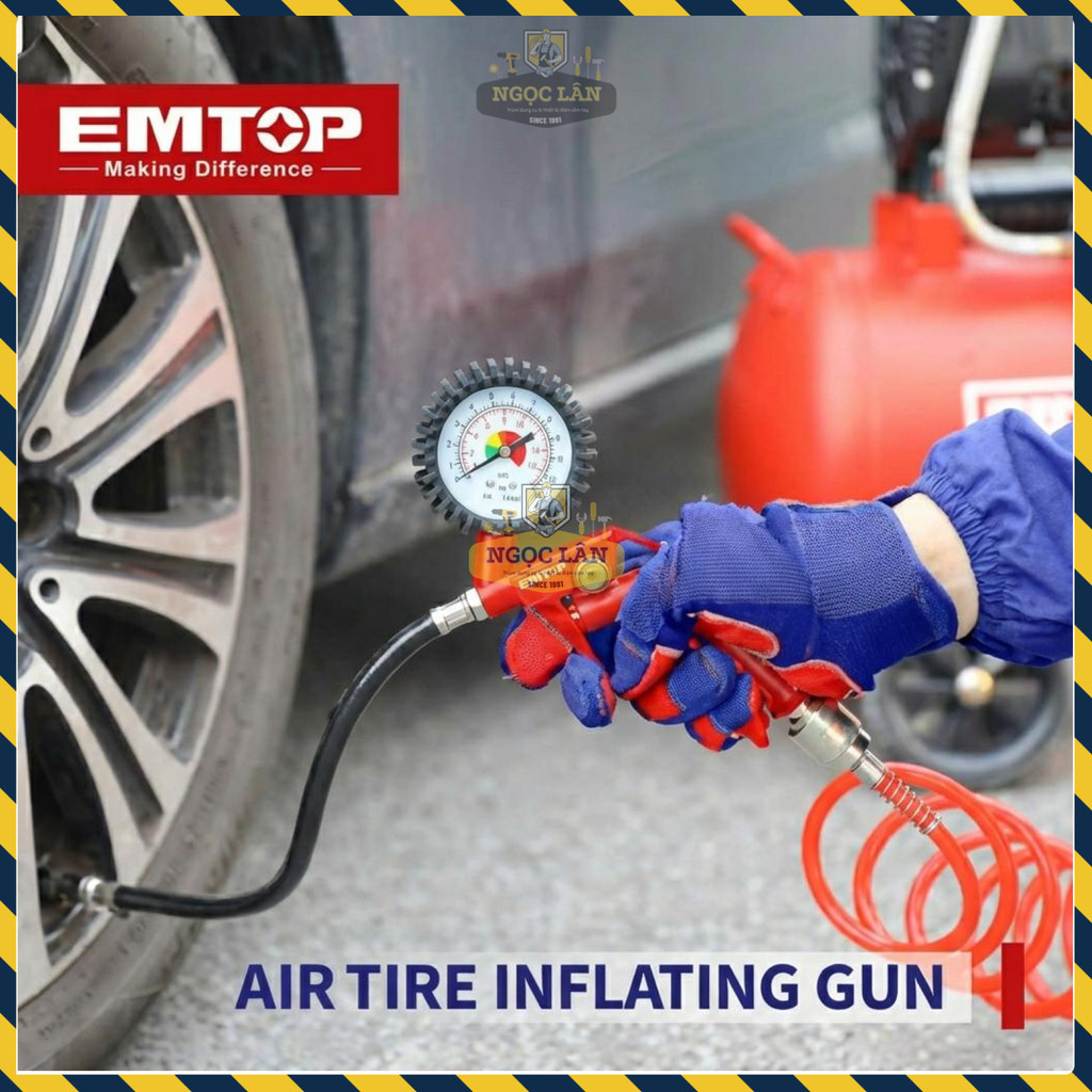 Bơm Lốp Hơi EMTOP 8.5 Bar EASGT8501 - Ảnh 3