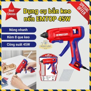 Súng Bắn Keo Nến EMTOP 45W Tặng 8 Que Keo EGGU4001