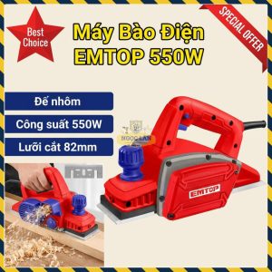 Máy Bào Điện EMTOP EECR0551, 550W, Lưỡi 82mm