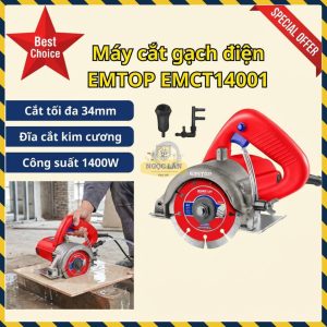 Máy Cắt Gạch Điện EMTOP EMCT14001, 1400W, Đường Kính 110mm