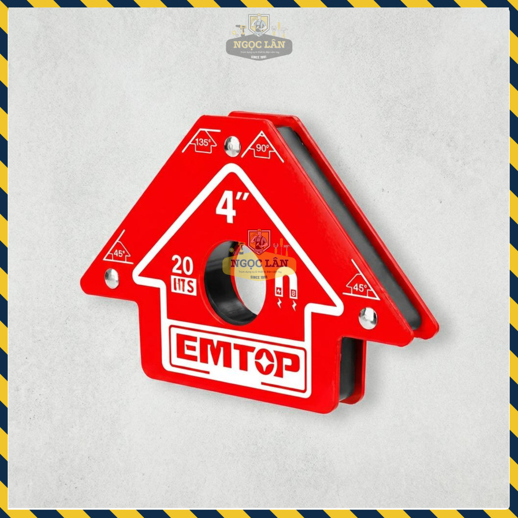 Ke Góc Nam Châm EMTOP 50Lbs, Góc 45/90/135 Độ (EMWH50042) - Ảnh 3