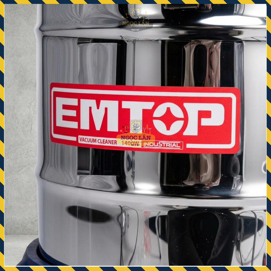 Máy Hút Bụi Công Nghiệp EMTOP EVCR1401, 1400W, 30L, Inox - Ảnh 9