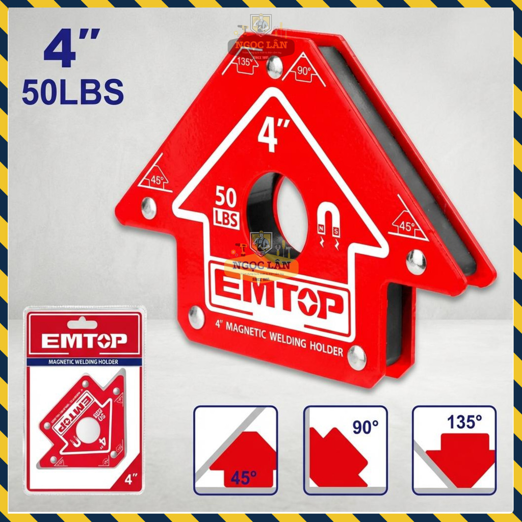 Ke Góc Nam Châm EMTOP 50Lbs, Góc 45/90/135 Độ (EMWH50042) - Ảnh 4