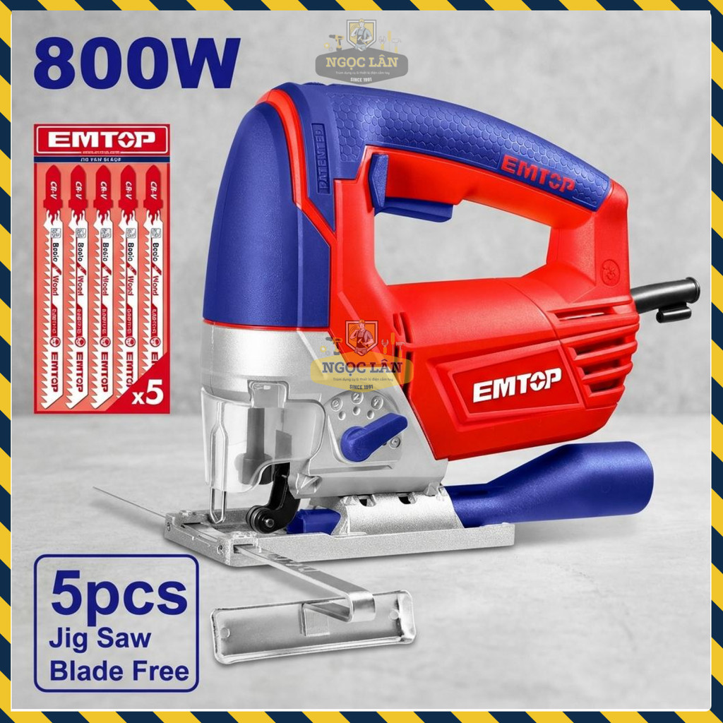 Máy Cưa Lọng Điện EMTOP EJSW8001 800W, Cắt Gỗ Max 100mm - Ảnh 5