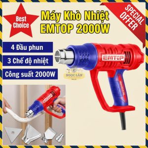 Máy Khò Nhiệt EMTOP EHGN20078 2000W 3 Chế Độ