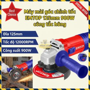 Máy Mài Góc Chỉnh Tốc 125mm EMTOP 900W EAGRS09051