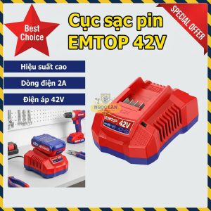 Sạc Pin EMTOP 42V EFCR42021 Hiệu Suất Cao