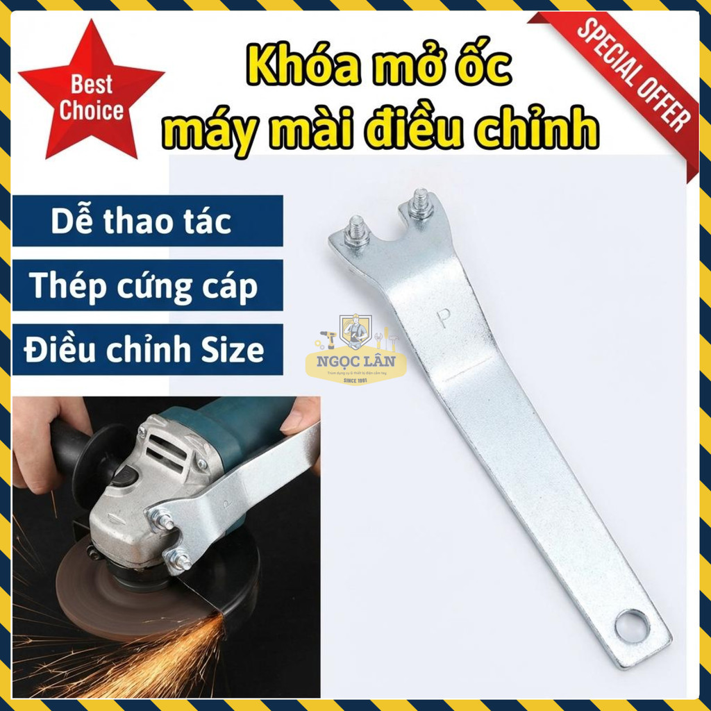 Combo 2 Khóa Mở Ốc & Tay Mở Máy Mài
