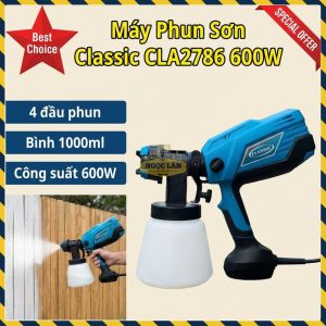 Máy Phun Sơn Điện Cầm Tay Classic CLA2786 600W Chính Hãng