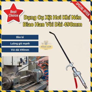 Dụng Cụ Thổi Bụi Khí Nén Biao Han Vòi 490mm Áp Lực Cao, Nội Địa Trung