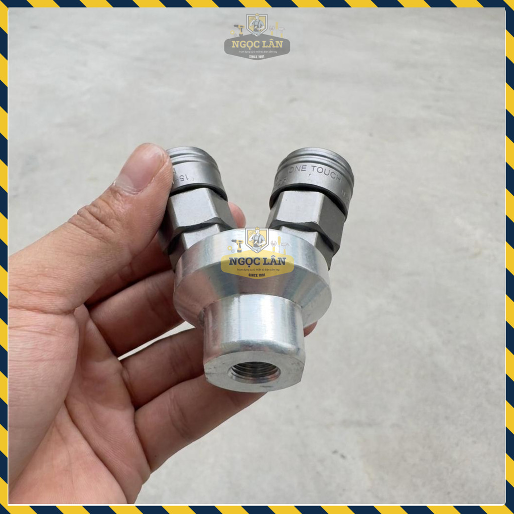 Đầu Nối Nhanh Khí Nén Heike Kiểu V Chia 2 Chạc Ren Ngoài - Ảnh 8