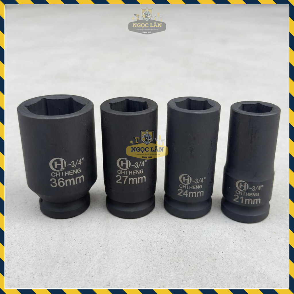 Đầu Tuýp CHI HENG 3/4" Cr-Mo 80mm (17-55mm) Nội Địa Trung - Ảnh 8