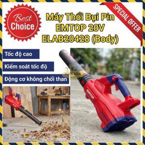 Thân Máy Thổi Bụi EMTOP 20V Không Chổi Than ELAB20428 (Chưa Pin)