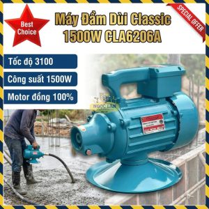 Máy Đầm Dùi Motor Classic 1500W Dây Đồng Xây Dựng