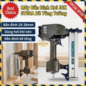 Máy Bắn Đinh Hơi JOK ST38A dùng đinh ST/AT 18-38mm cho Bê tông, Tường, Gỗ