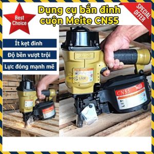 Súng Bắn Đinh Cuộn Hơi Khí Nén Meite CN55 Chuyên Gỗ, Đóng Pallet