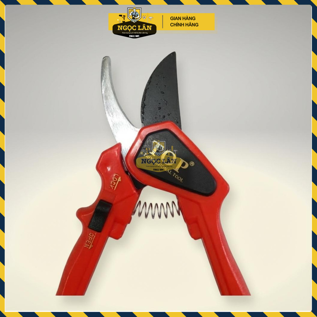 Kéo Cắt Cành TOP Kiểu Mỹ 8 Inch Lưỡi Thép, Cán Nhựa Chính Hãng - Ảnh 6