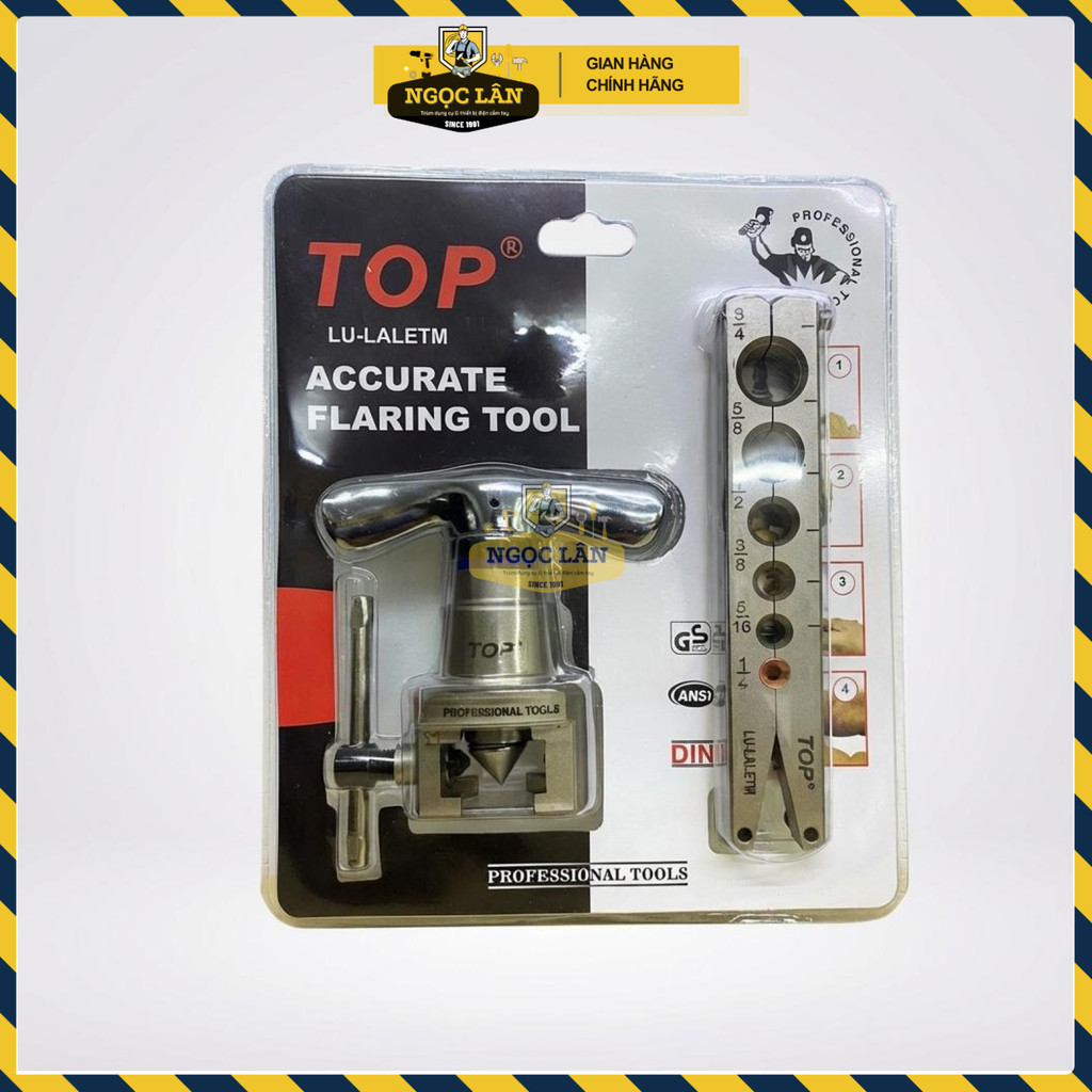 Bộ Lã Ống Đồng Lệch Tâm TOP Thép CR-V Kẹp Ống 1/4"-3/4" - Ảnh 2