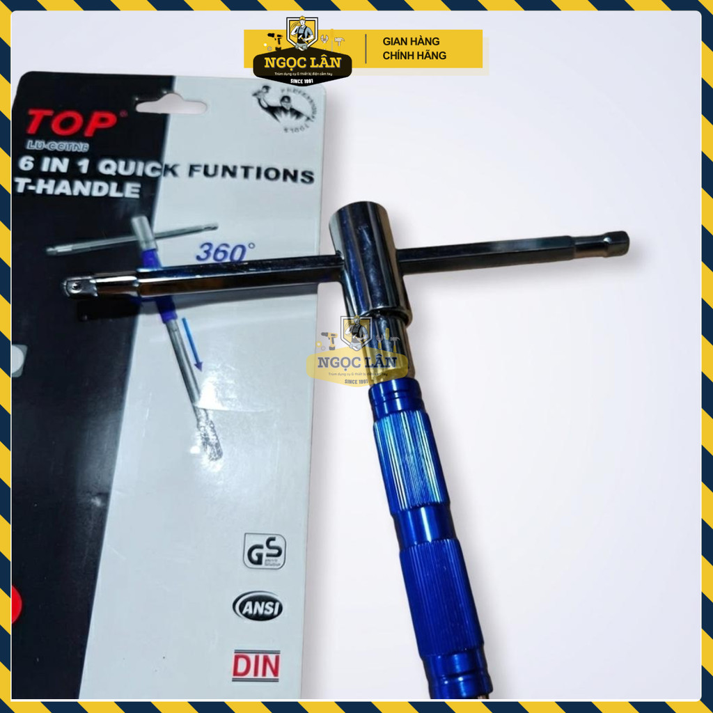 Chính hãng CRV Cần Chữ T Vặn Bulong 4 Đầu Đa Năng 1/2 3/8 1/4 10mm Bền Bỉ - Ảnh 3
