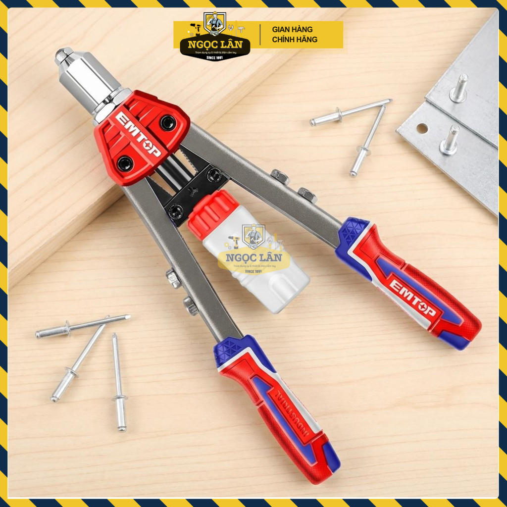 Kìm Rút Rivet EMTOP Thân Nhôm Cao Cấp 13 Inch Đa Chất Liệu EHRR131 - Ảnh 6