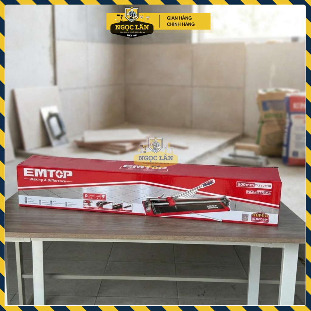 Emtop ETCR8005 Bàn Cắt Gạch 800mm Cắt Đa Năng Dày 14mm - Ảnh 9