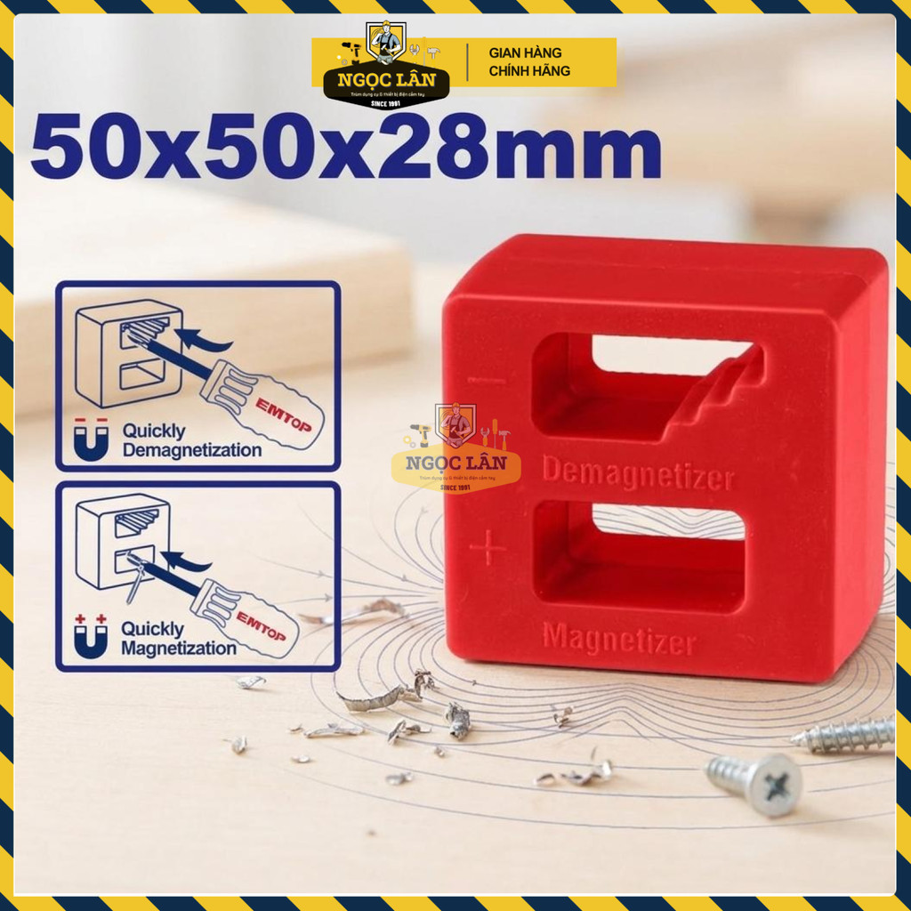 Dụng cụ Từ Hóa Khử Từ Tua Vít EMTOP Nam Châm Mạnh EMKM1601 - Ảnh 2