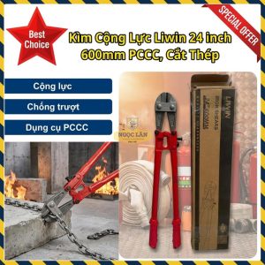 Liwin Kìm Cộng Lực PCCC Cắt Sắt, Thép, Bulong 24" Chịu Lực Cao