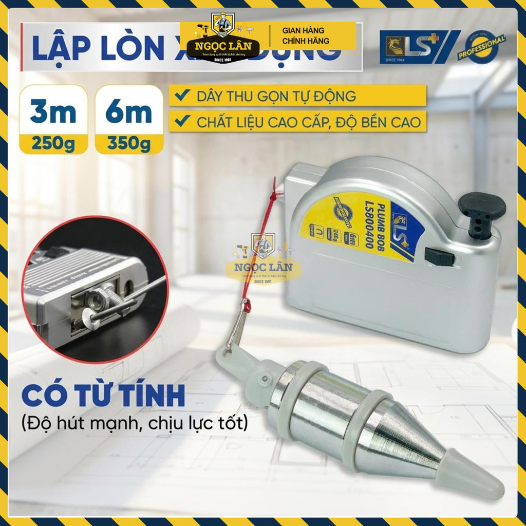 Quả Dọi LS+ Từ Tính Tự Động Cân Bằng Thép Không Gỉ Cao Cấp - Ảnh 7