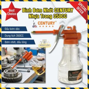 Bình Bơm Nhớt Century 350CC Vỏ Trong Suốt, Bảo Trì Máy Móc Gia Đình