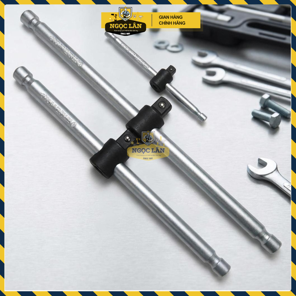 Cần Siết Đầu Trượt Kéo TOP 1/2" 300mm Thép CR-V Vặn Bu Lông Chính Hãng - Ảnh 3
