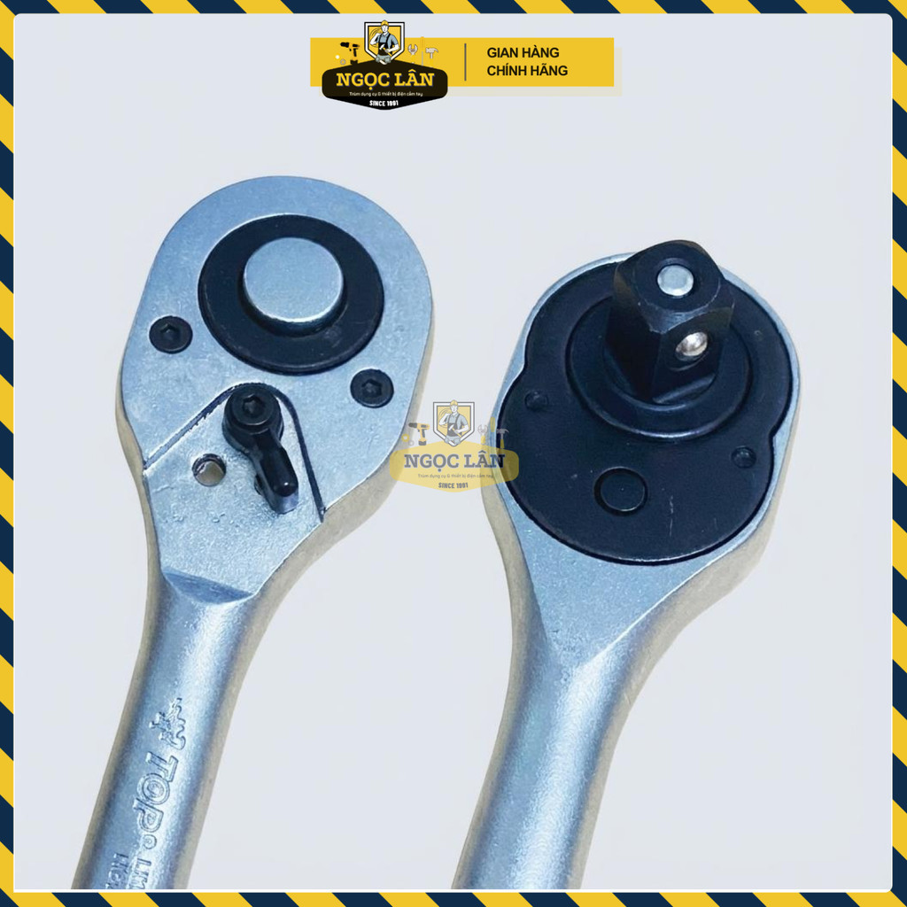 Cần Siết Tự Động TOP 1/2 Inch 45 Răng Chính Hãng Cán Chống Trượt - Ảnh 3